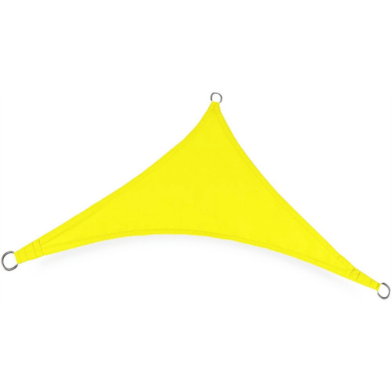 Toile d'ombrage Triangulaire Jaune